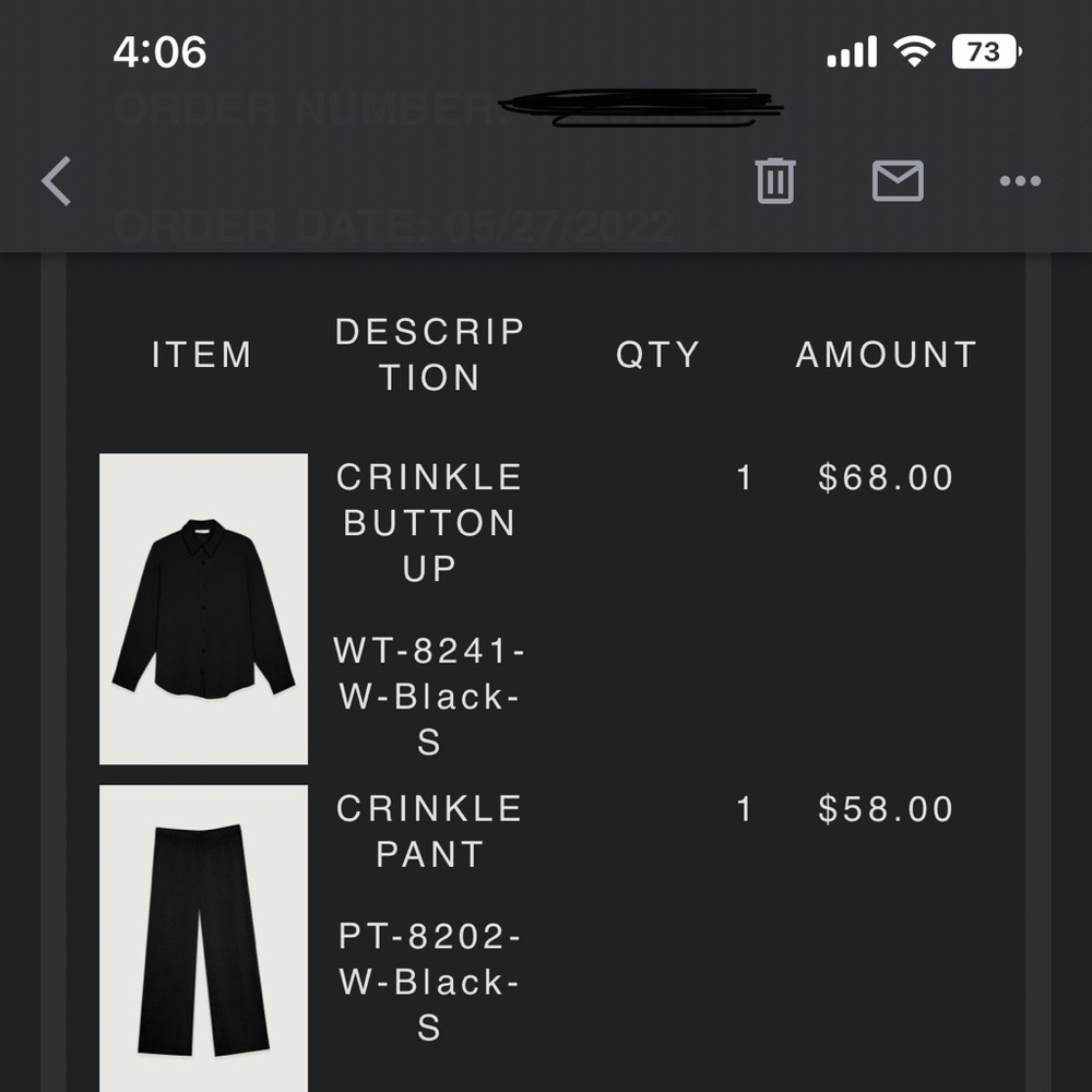 OAK + FORT Black Blouse